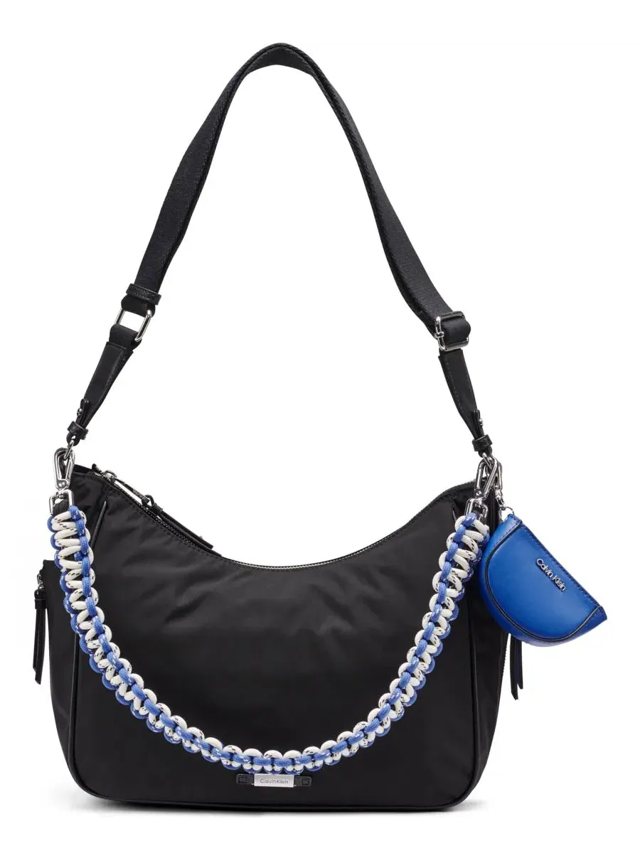 Сумка-хобо из нейлона средняя Zulle Nylon Medium Hobo Calvin Klein