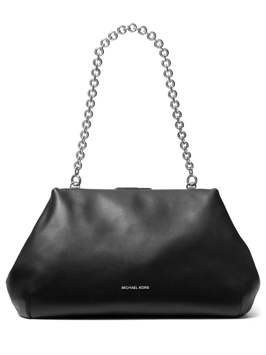Сумка женская большая клатч кожа Michael Kors Goldie Cloud Frame — изображение 1 из 5, черный