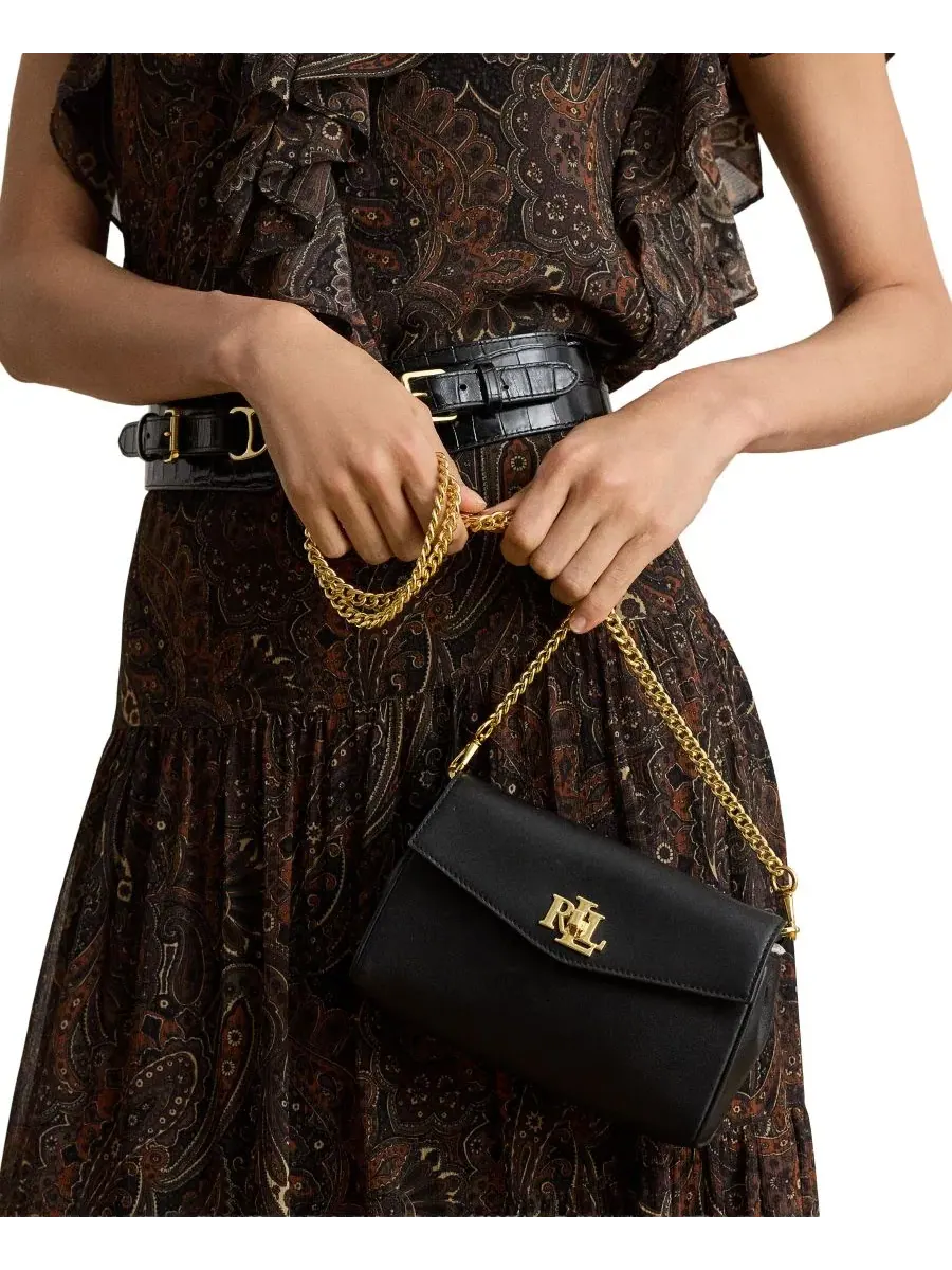 Кошелек-клатч с цепочкой Lauren Ralph Lauren — изображение 2 из 7, черный