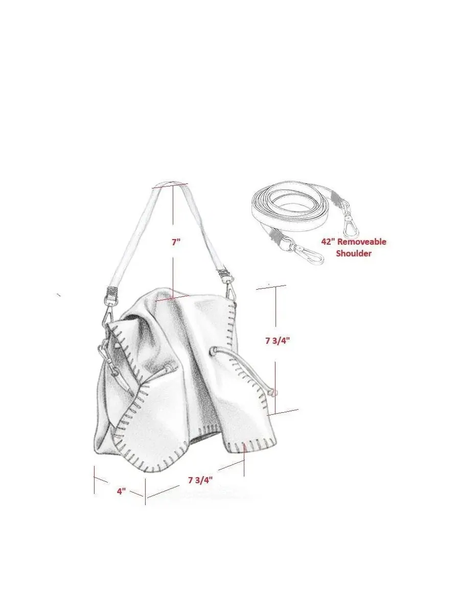 Сумка-шопер из ягнячьей кожи с двумя съемными ремнями Medium Butterfly Lambskin Bag Carlos Falchi — изображение 3 из 9