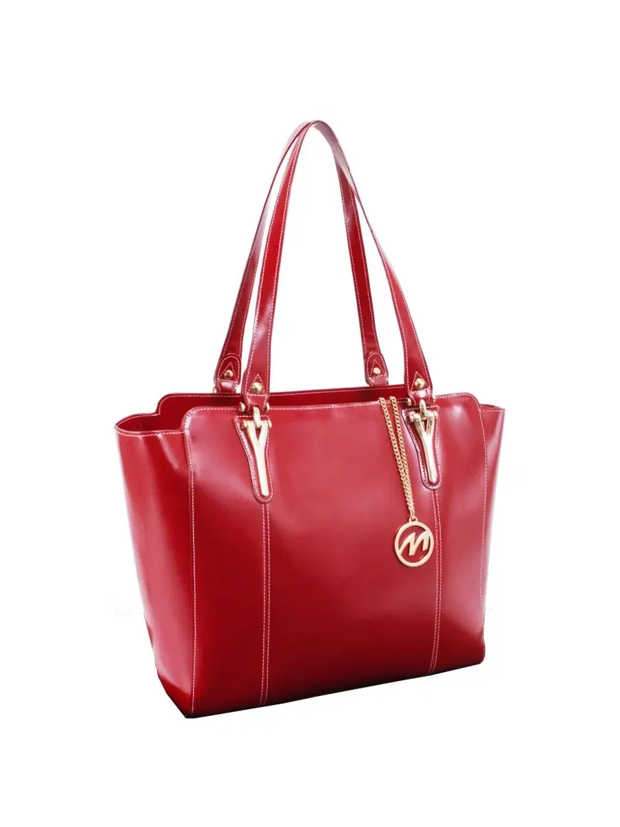 Сумка-шопер с ключницей Alicia Ladies Tote with Tablet Pocket McKlein — изображение 1 из 12, красный