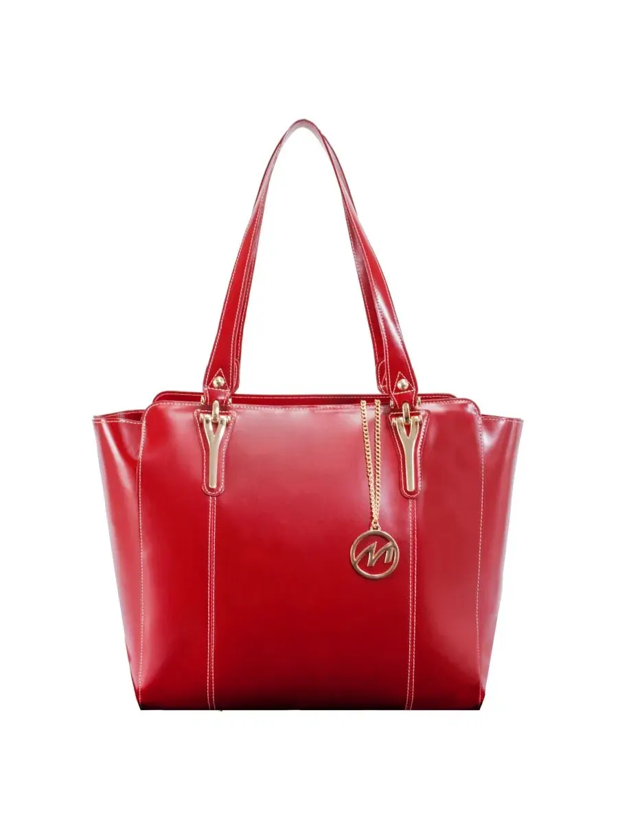 Сумка-шопер с ключницей Alicia Ladies Tote with Tablet Pocket McKlein — изображение 4 из 12, красный
