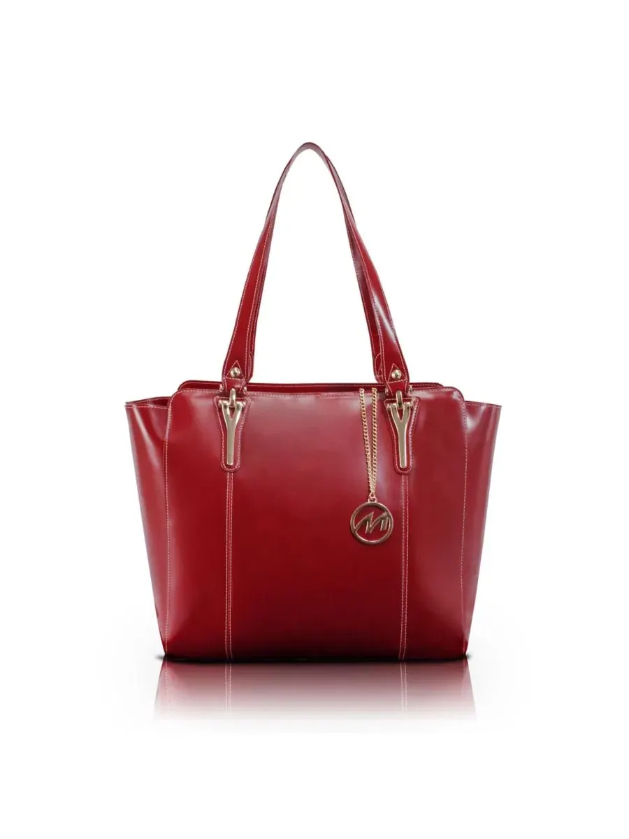Сумка-шопер с ключницей Alicia Ladies Tote with Tablet Pocket McKlein — изображение 6 из 12, красный