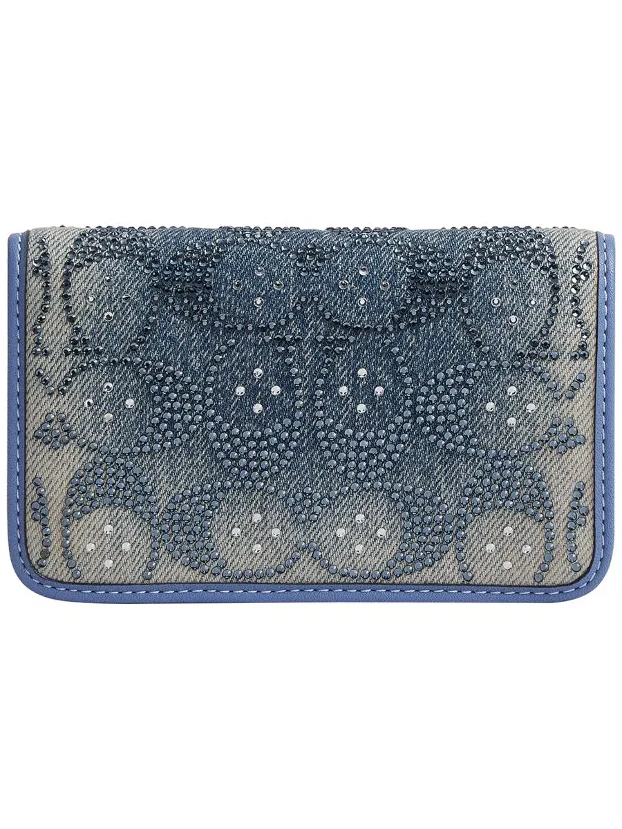 Картхолдер COACH Essential Crystal Denim Signature Slim