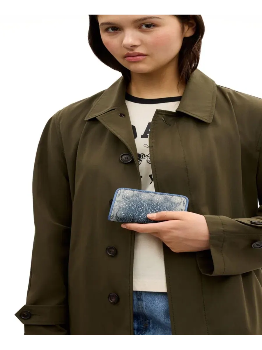 Картхолдер COACH Essential Crystal Denim Signature Slim — изображение 3 из 3, джинсовый синий