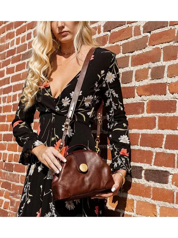 Кожаная сумка через плечо Gypsy Soul OLD TREND — изображение 8 из 13, коричневый