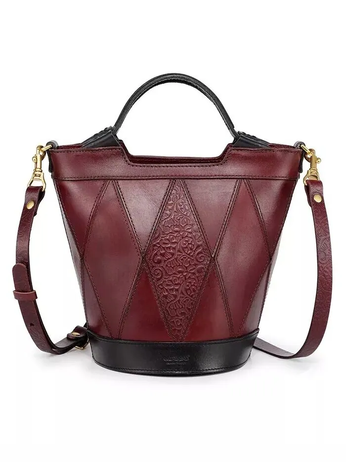Женская мини-сумка Primrose из натуральной кожи OLD TREND — изображение 1 из 12, коричневый
