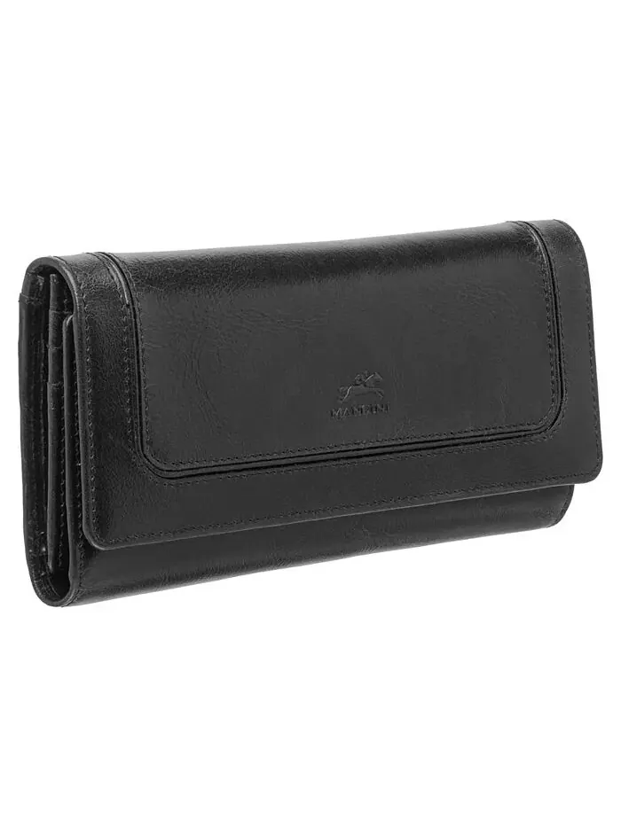 Безопасный трехслойный кошелек South Beach RFID Mancini — изображение 2 из 5, черный