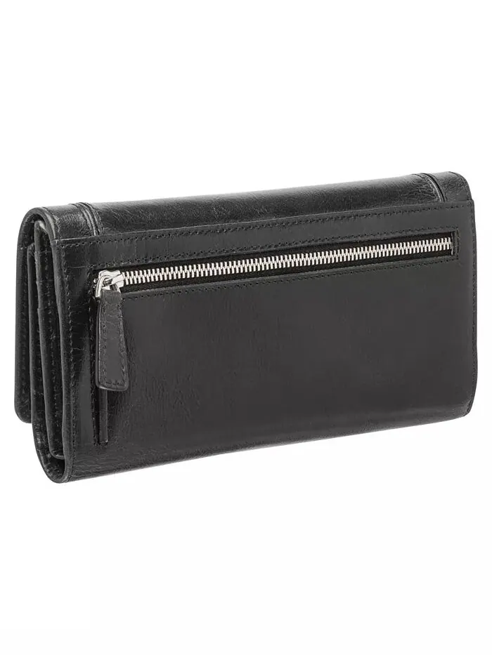 Безопасный трехслойный кошелек South Beach RFID Mancini — изображение 3 из 5, черный