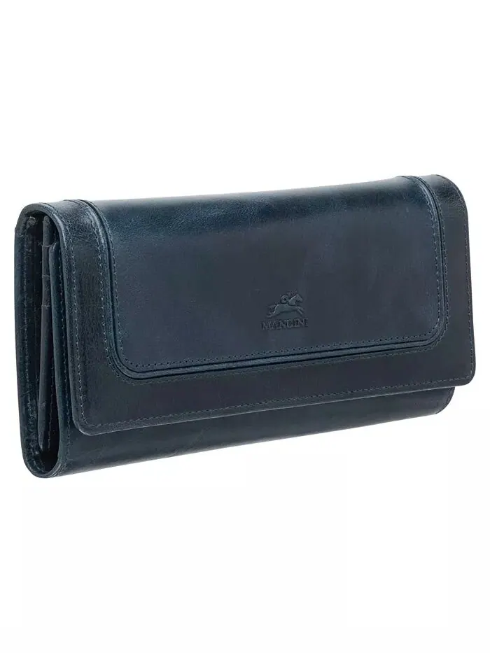 Безопасный трехслойный кошелек South Beach RFID Mancini — изображение 2 из 5, синий