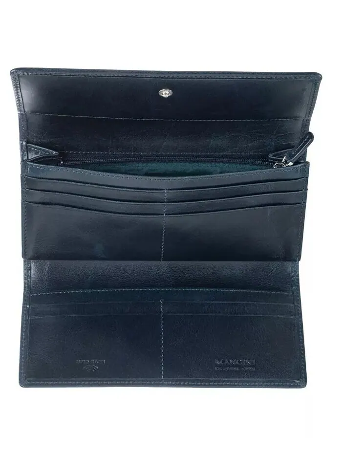 Безопасный трехслойный кошелек South Beach RFID Mancini — изображение 4 из 5, синий