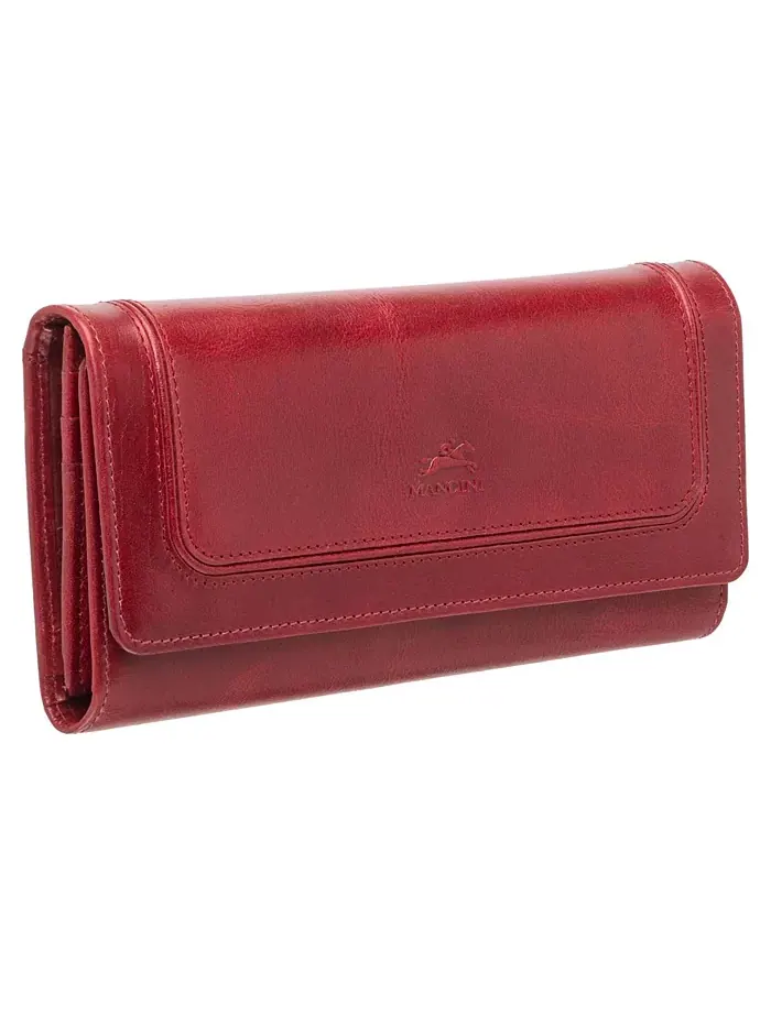 Кошелек South Beach RFID Secure Trifold Mancini — изображение 2 из 5, красный