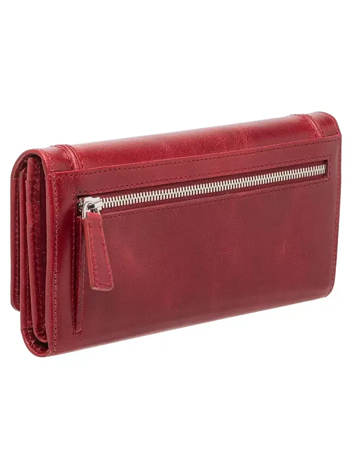 Кошелек South Beach RFID Secure Trifold Mancini — изображение 3 из 5, красный