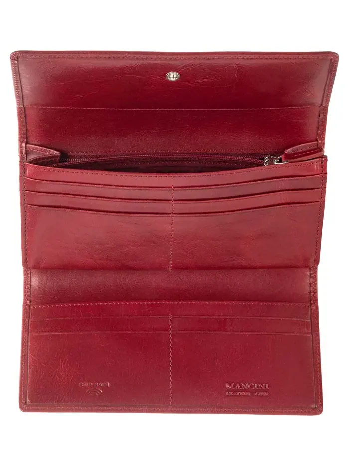 Кошелек South Beach RFID Secure Trifold Mancini — изображение 4 из 5, красный