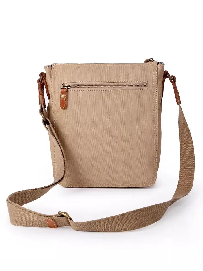 Сумка через плечо Dolphin Canvas TSD BRAND — изображение 4 из 18, бежевый