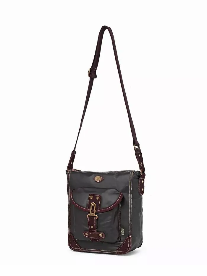 Сумка через плечо Dolphin Canvas TSD BRAND — изображение 11 из 23, коричневый