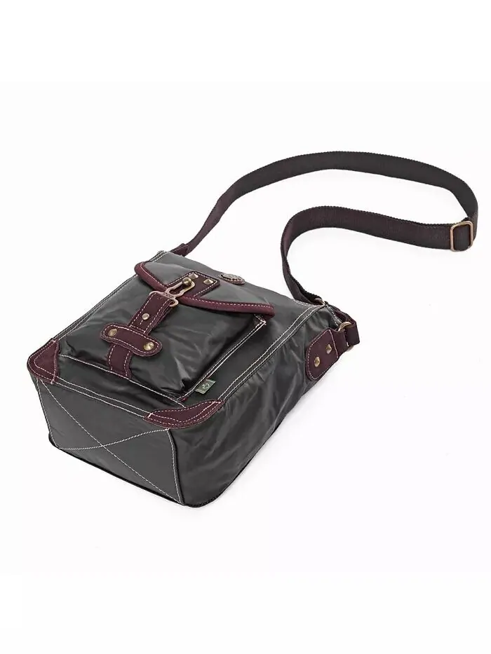 Сумка через плечо Dolphin Canvas TSD BRAND — изображение 13 из 23, коричневый