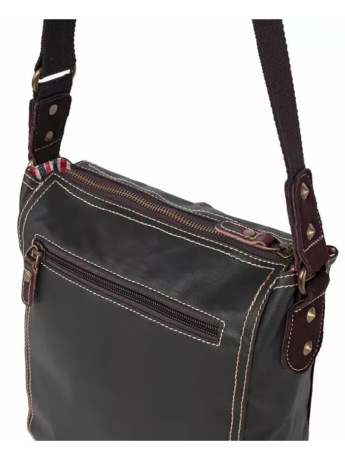 Сумка через плечо Dolphin Canvas TSD BRAND — изображение 9 из 23, коричневый
