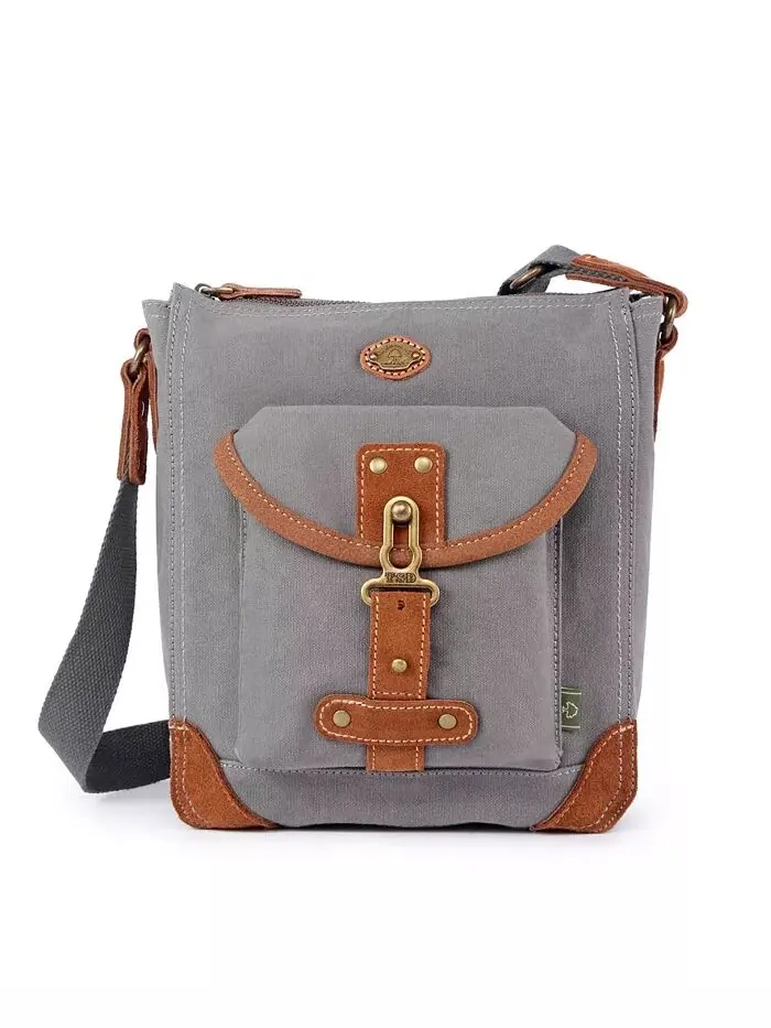 Сумка через плечо Dolphin Canvas TSD BRAND — изображение 1 из 18, серый