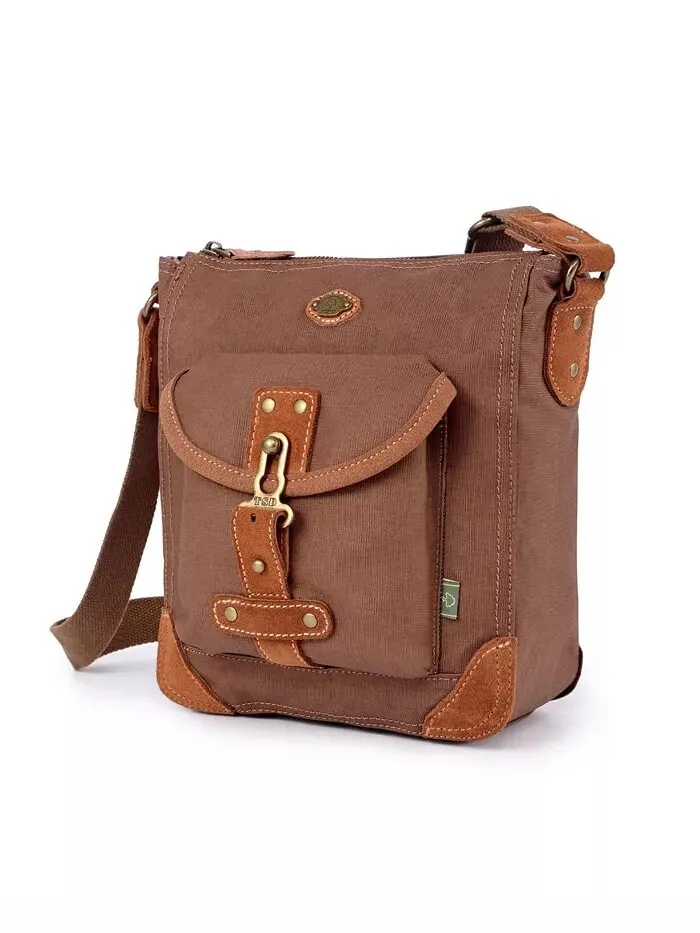 Сумка через плечо Dolphin Canvas TSD BRAND — изображение 14 из 18, серый