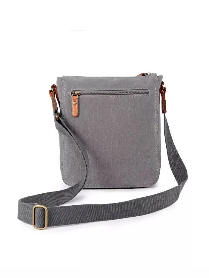 Сумка через плечо Dolphin Canvas TSD BRAND — изображение 4 из 18, серый