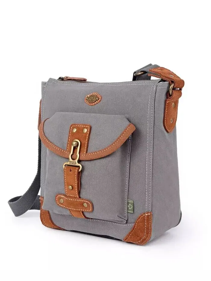 Сумка через плечо Dolphin Canvas TSD BRAND — изображение 6 из 18, серый