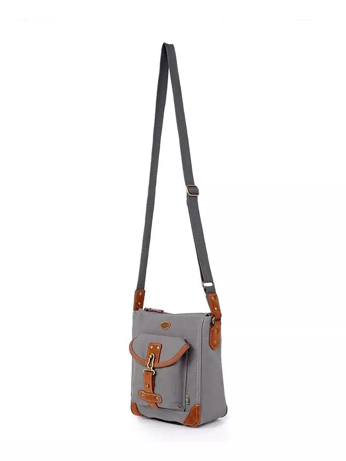 Сумка через плечо Dolphin Canvas TSD BRAND — изображение 8 из 18, серый