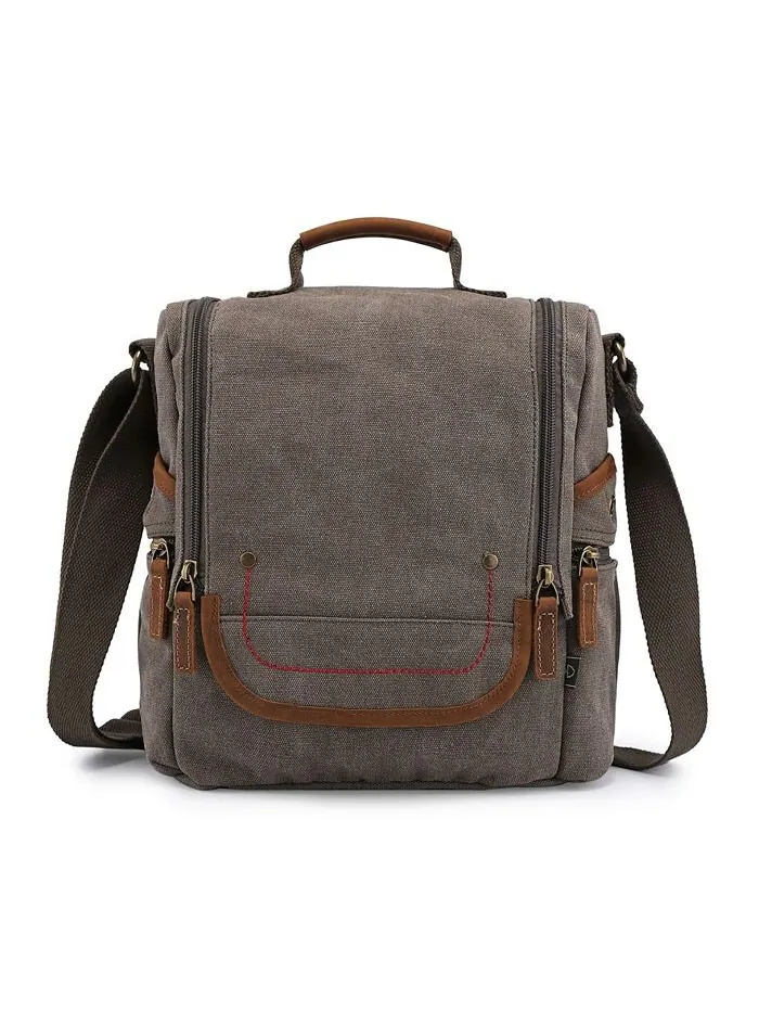 Холщовая сумка через плечо Atona Traveller TSD BRAND — изображение 1 из 11, оливковый