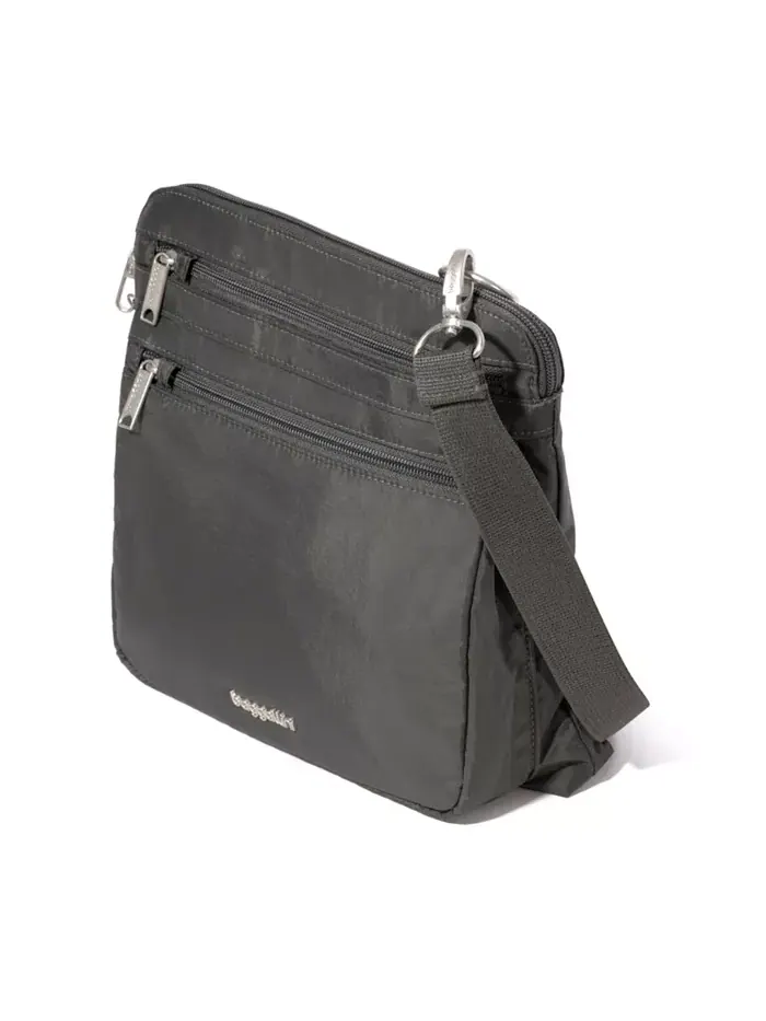 Сумка кросс-боди Baggillini Securtex Anti-Theft Large с защитой от кражи Baggallini — изображение 2 из 5, полуночный цветок