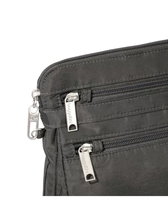 Сумка кросс-боди Baggillini Securtex Anti-Theft Large с защитой от кражи Baggallini — изображение 5 из 5, полуночный цветок