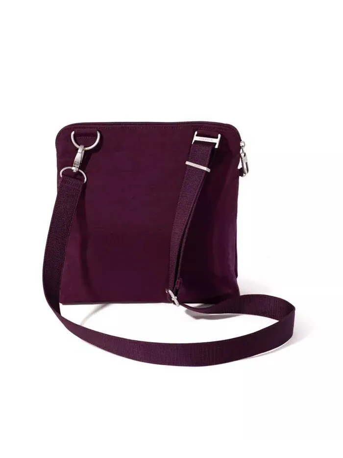 Большая сумка через плечо Baggillini Securtex Anti-Theft Baggallini — изображение 3 из 4, малина