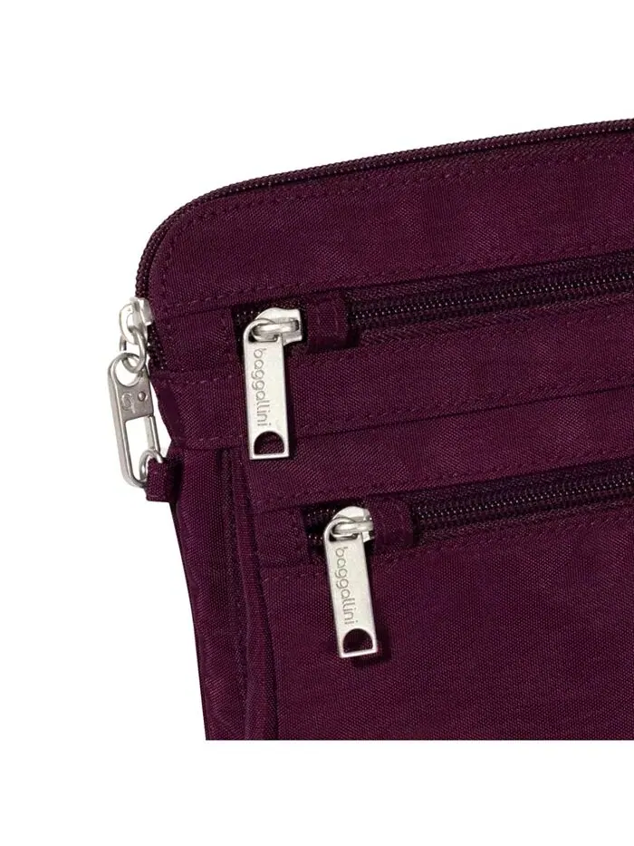 Большая сумка через плечо Baggillini Securtex Anti-Theft Baggallini — изображение 4 из 4, малина