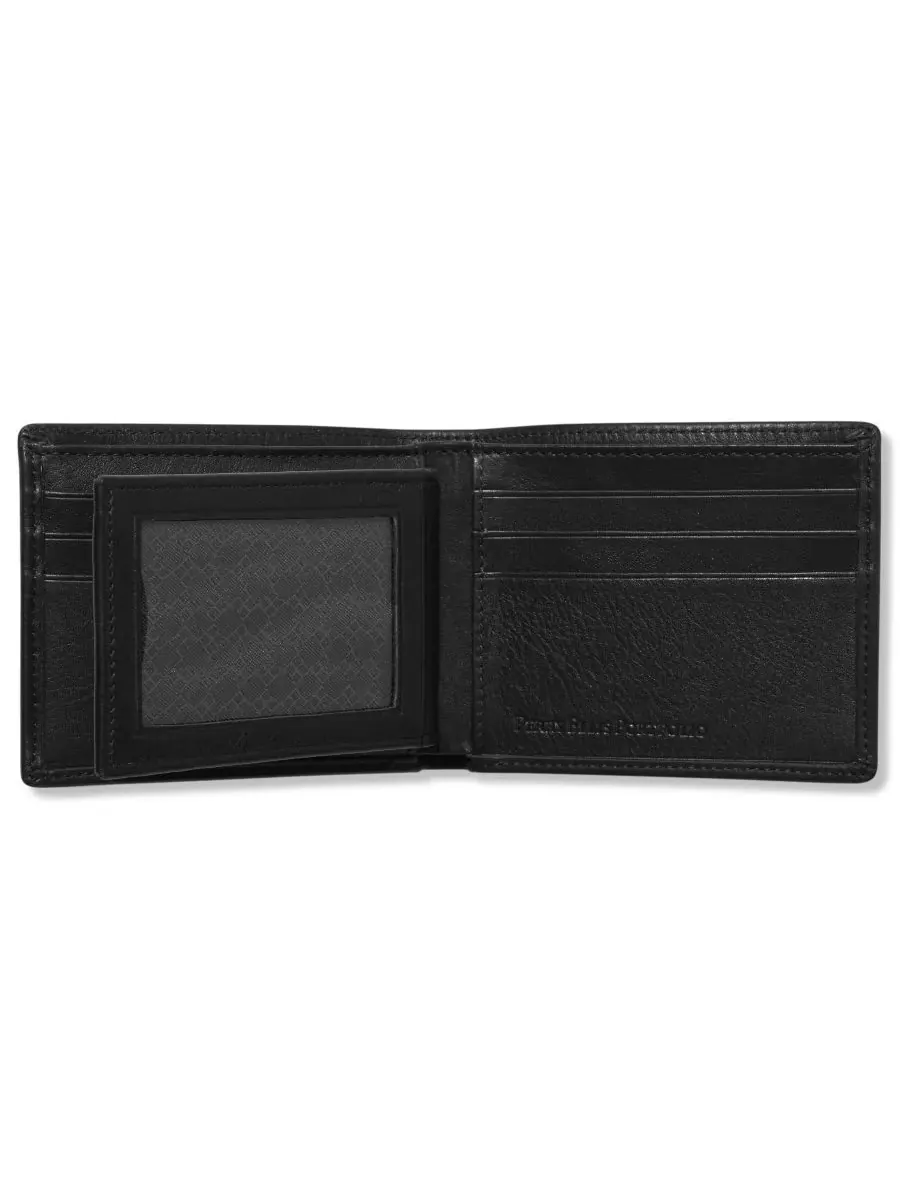 Мужской кожаный складной кошелек Park Avenue Perry Ellis Portfolio — изображение 2 из 2, черный
