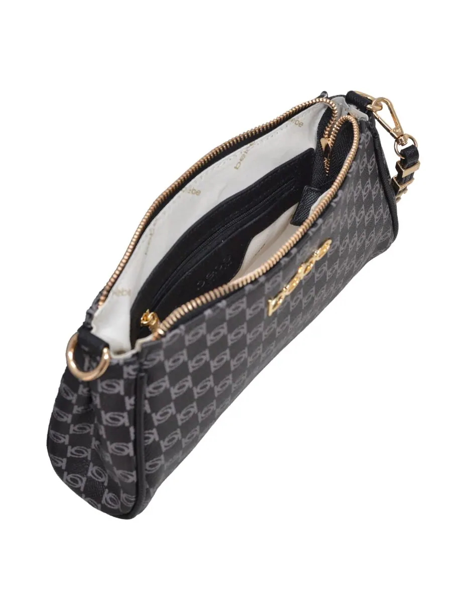 Женская сумка через плечо Adela Monogram Baguette Bebe — изображение 4 из 4, черный