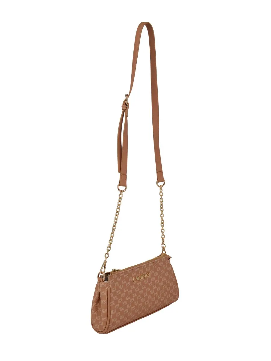 Женская сумка через плечо Adela Monogram Baguette Bebe — изображение 3 из 4, верблюжий