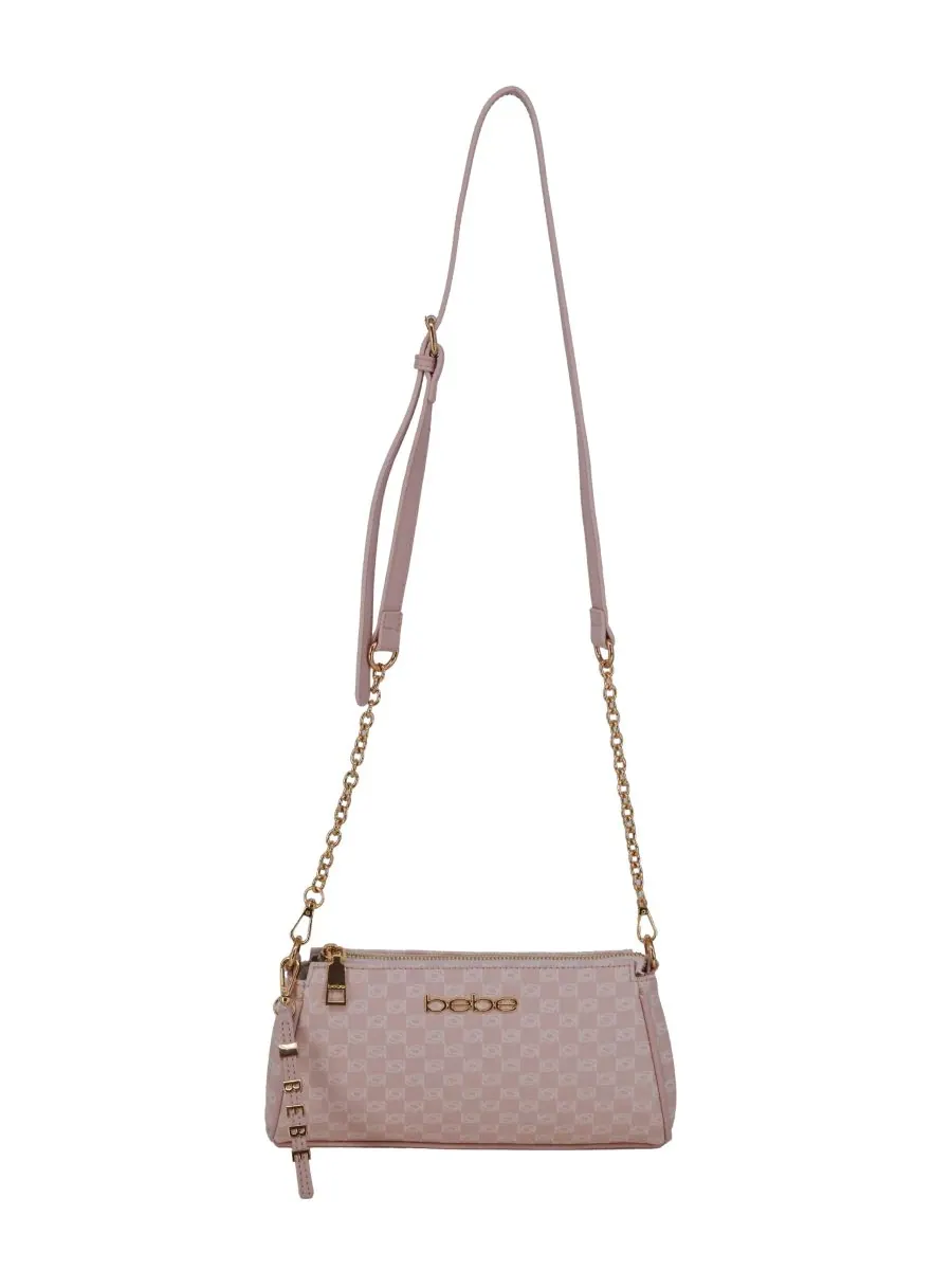 Женская сумка через плечо Adela Monogram Baguette Bebe — изображение 1 из 4, розовый