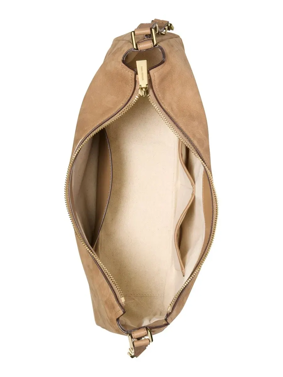 Сумка средняя через плечо 100% кожа (нубук) Michael Kors Nolita Nubuck Convertible — изображение 2 из 3, золотистый