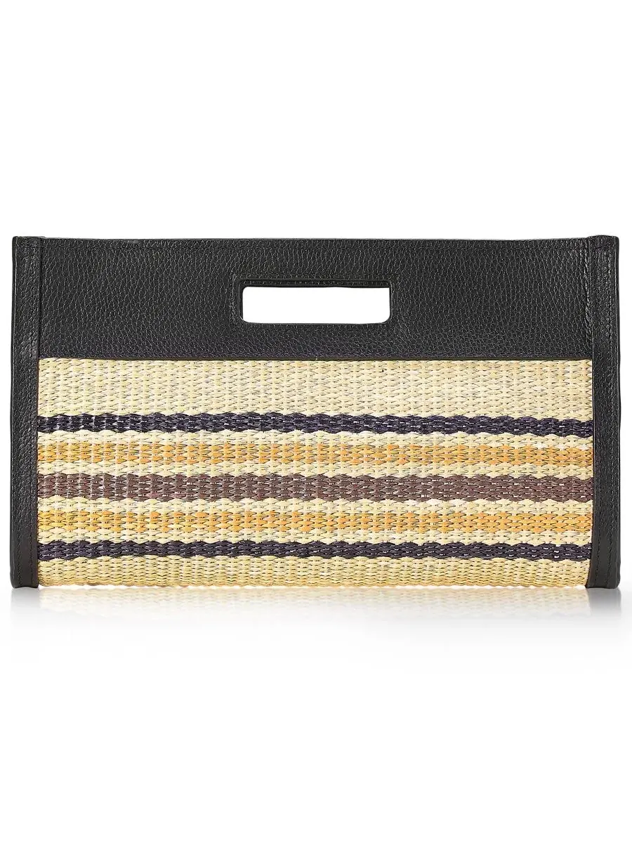 Клатч из рафии Remy Raffia Medium Clutch Handbag GiGi New York