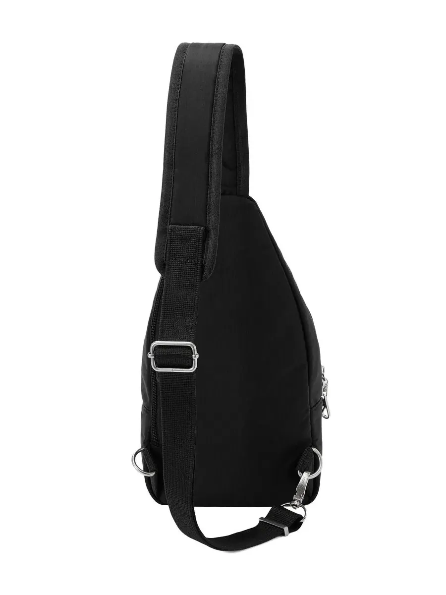 Сумка-слинг на плечо с защитой от кражи, модель Journey Anti-Theft Small Sling Baggallini — изображение 2 из 4, черный
