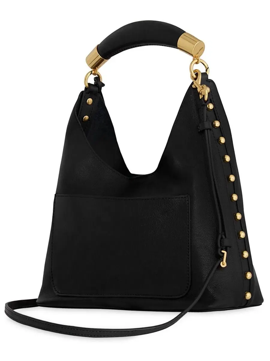 Небольшая сумка-хобо с ручкой Nolita Small Top Handle Hobo Handbag Rebecca Minkoff — изображение 2 из 3, черный