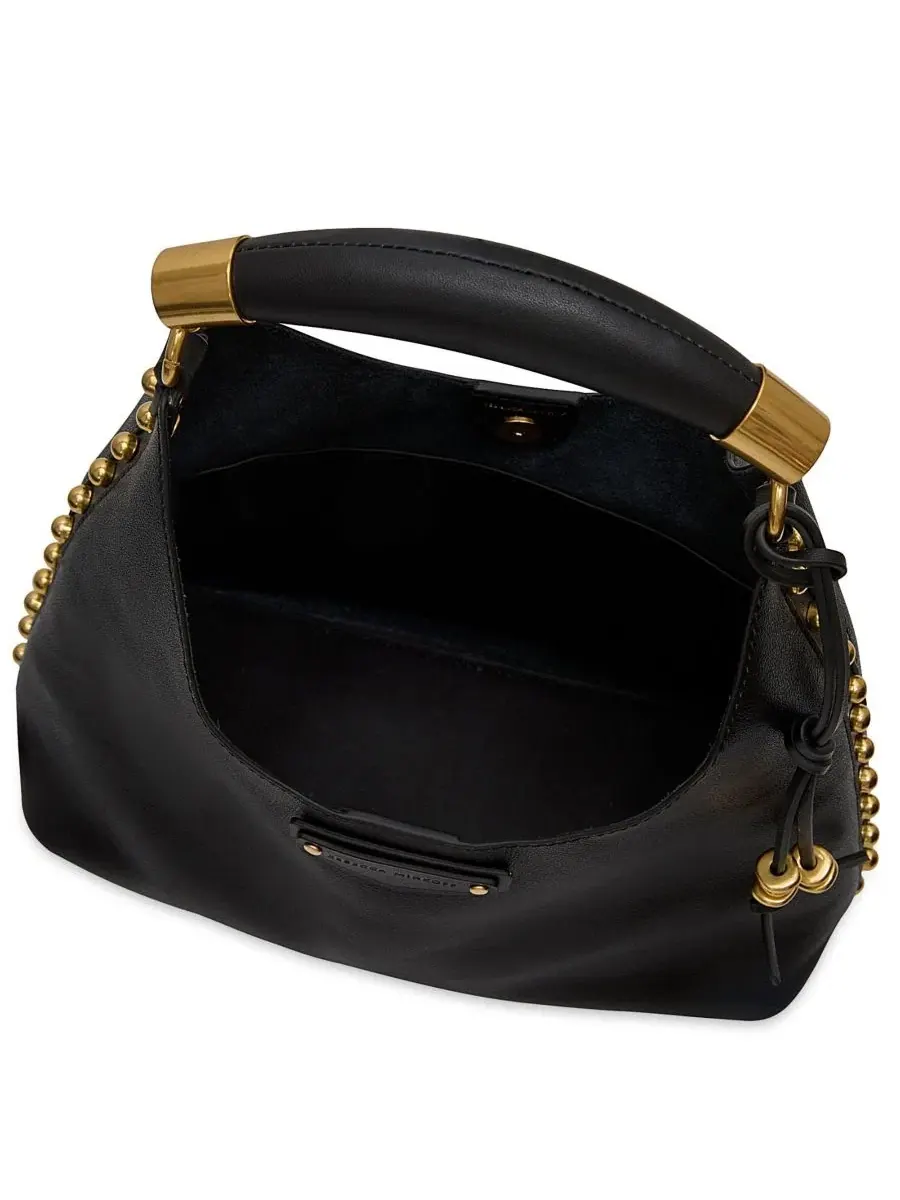 Небольшая сумка-хобо с ручкой Nolita Small Top Handle Hobo Handbag Rebecca Minkoff — изображение 3 из 3, черный