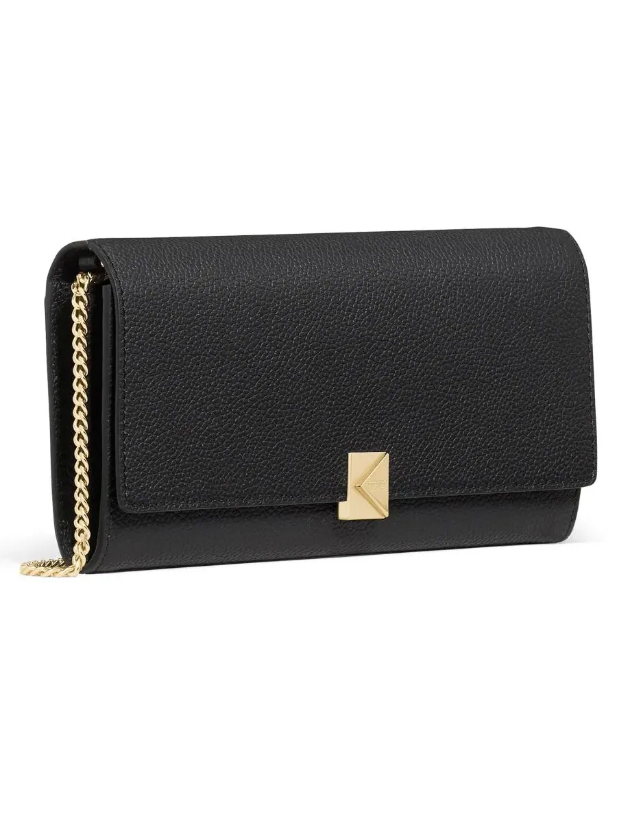 Кошелек на цепочке с декором Deco-K kate spade new york — изображение 3 из 5, черный