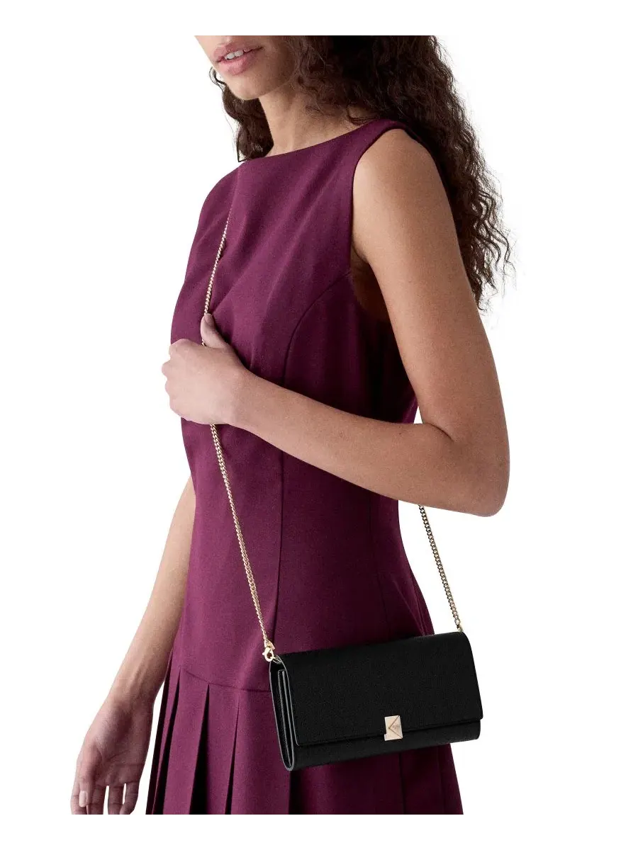 Кошелек на цепочке с декором Deco-K kate spade new york — изображение 5 из 5, черный