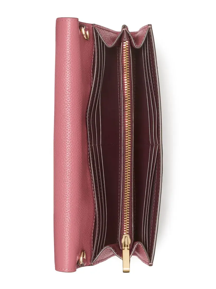 Кошелек на цепочке с фирменной эмблемой Deco-K kate spade new york — изображение 4 из 5, гранат