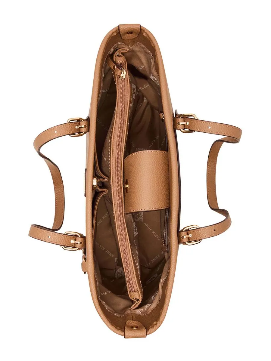 Большая сумка-тоут Carry All Anne Klein — изображение 3 из 6, коричневый