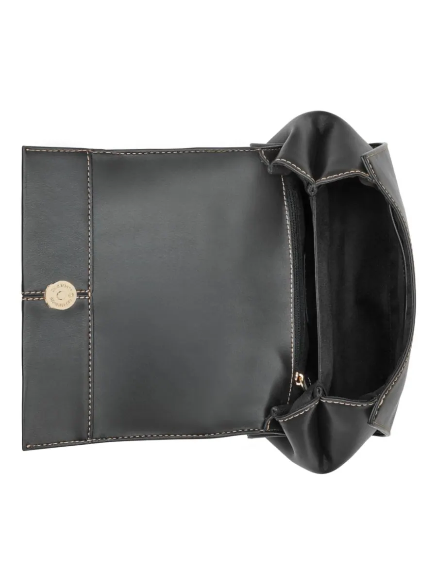 Сумка-мессенджер Paxtin Convertible Medium Crossbody Flap Bag Nine West — изображение 3 из 5, черный