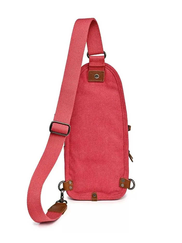 Сумка-слинг Canna Canvas TSD BRAND — изображение 4 из 10, красный