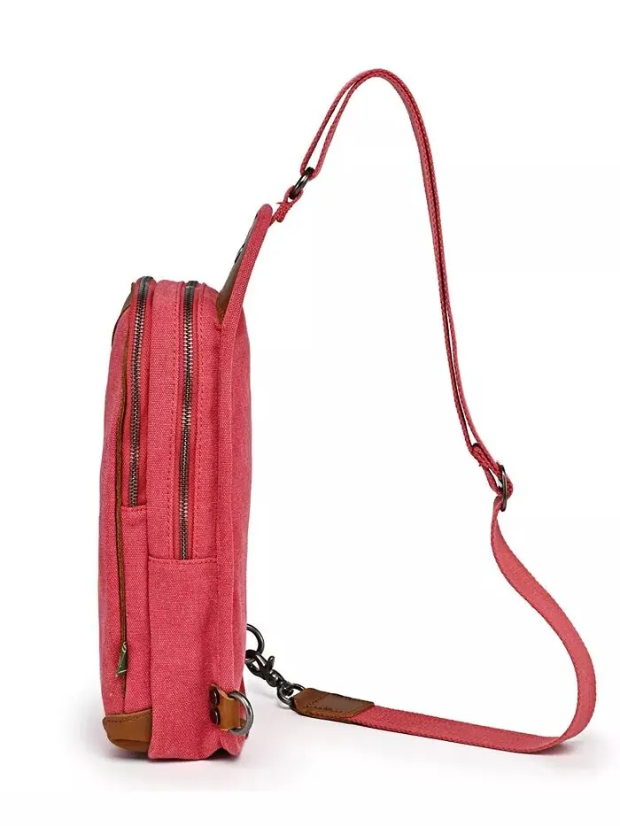 Сумка-слинг Canna Canvas TSD BRAND — изображение 5 из 10, красный