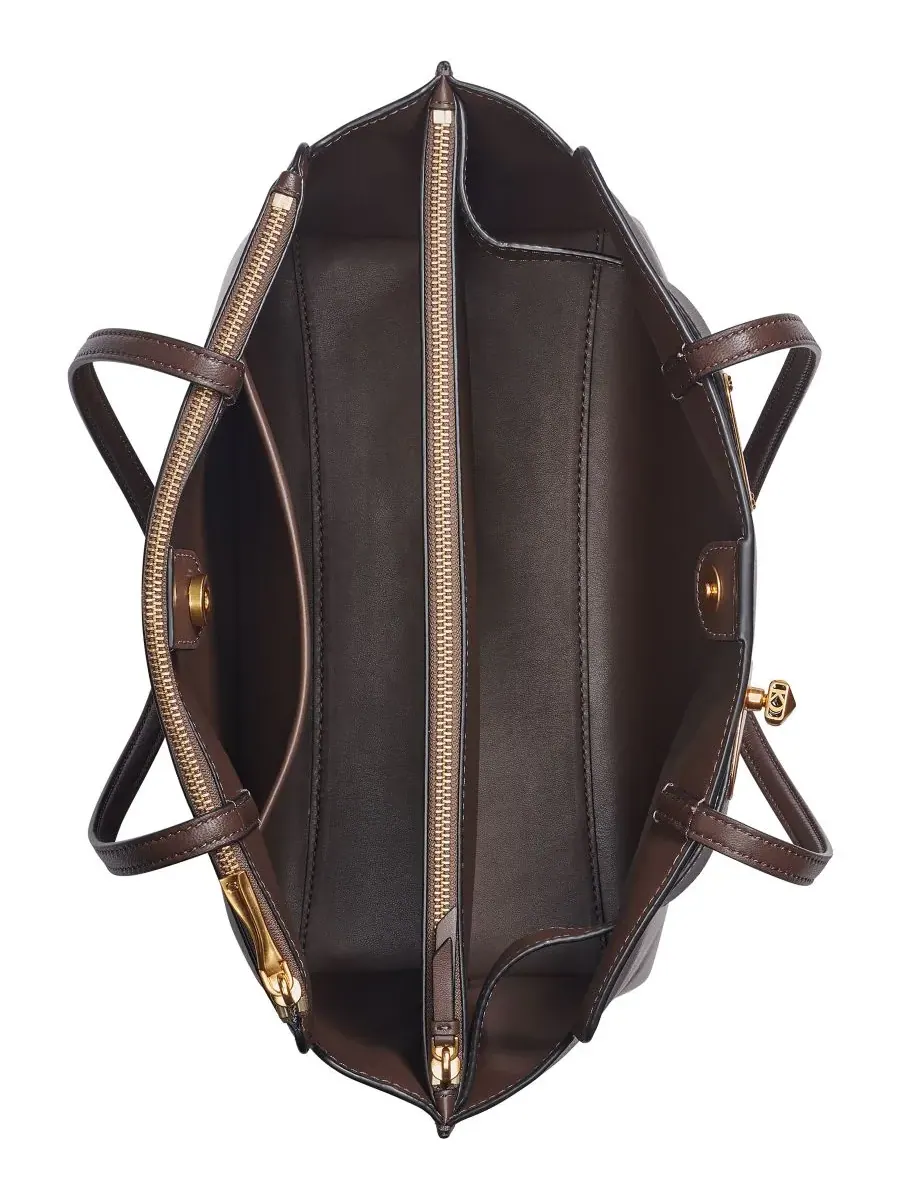 Большая сумка-тоут Bridgehampton с магнитной застежкой Donna Karan New York — изображение 4 из 5, умбра
