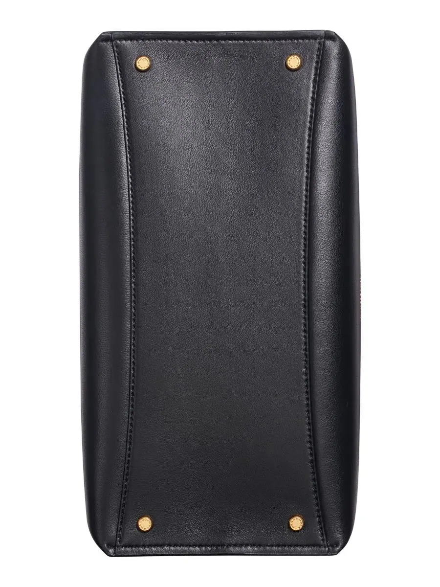 Большая сумка-тоут Bridgehampton с магнитной застежкой Donna Karan New York — изображение 5 из 5, черный/золотистый